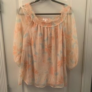 NW: Spring floral blouse